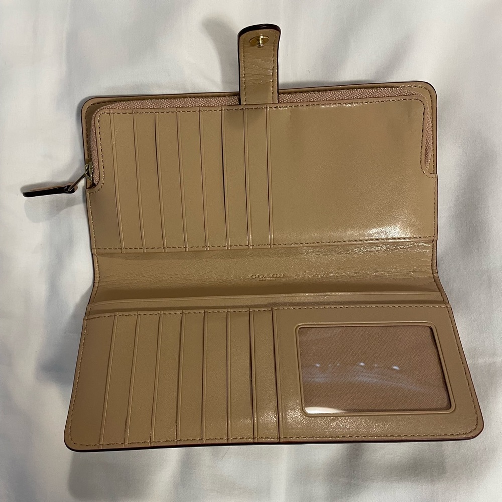 Coach Skinny Wallet Beige - Picture 4 of 11
